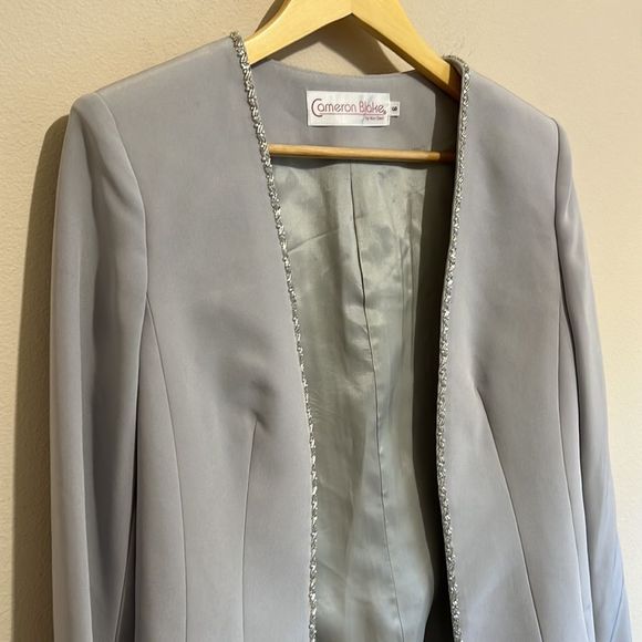 Vintage Cameron Blake by Mon Cheri Gray Blazer - Picture 3 of 7